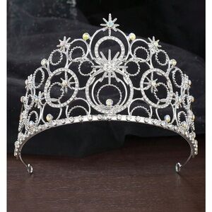 NEW Elegant Silver Tiara crown Glinda Wicked